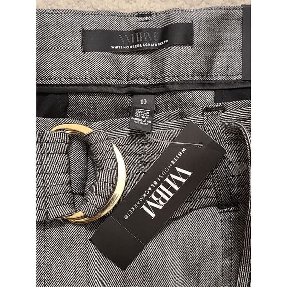 WHITE HOUSE BLACK MARKET Linen Belted Utility Pant SIZE 10 NWT - Picture 14 of 16
